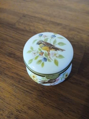 Bone china trinket pill - bone,