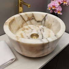 Onyx Marble Round Sink Wash