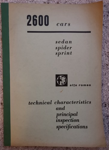 1963 alfa romeo 2600 - alfa,