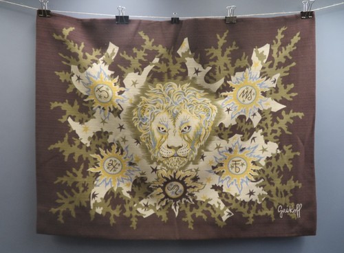 Elie grekoff lion tapestry - grekoff,