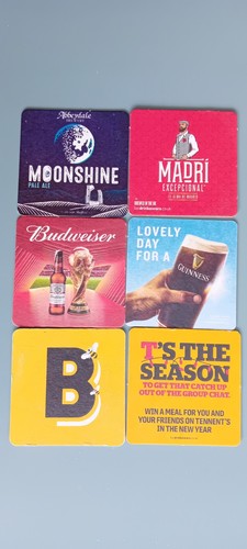 Different beer mats - 6,