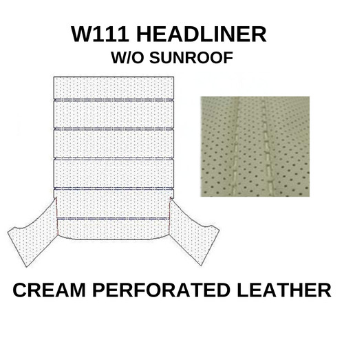 Perforated cream headliner - cream,