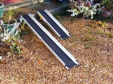 Pair 4ft Telescopic Ramps mobility scooter wheelchair access *VAT-relief price*