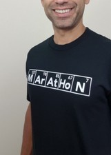 Marathon Periodic T-shirt   Marathon Endurance  Track and Field Racing Bib Trail