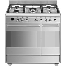 Smeg Cooker St.Steel SCB92MX8 Concert 90Cm Dual Fuel Range A Graded (CH-2496)