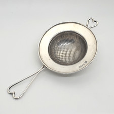 Art Deco Sterling Silver Tea Strainer William Hutton & Sons Birmingham 1925