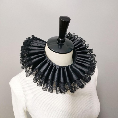 Victorian ruffle collar half - victorian,