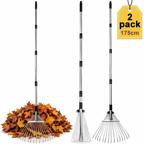 Pack adjustable leaf rake - pack,