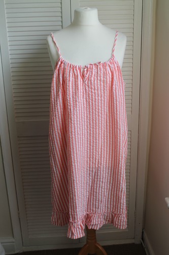 Ladies coral candystripe - coral,