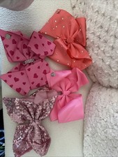 4 Pink Jojo Siwa Hair Bows 