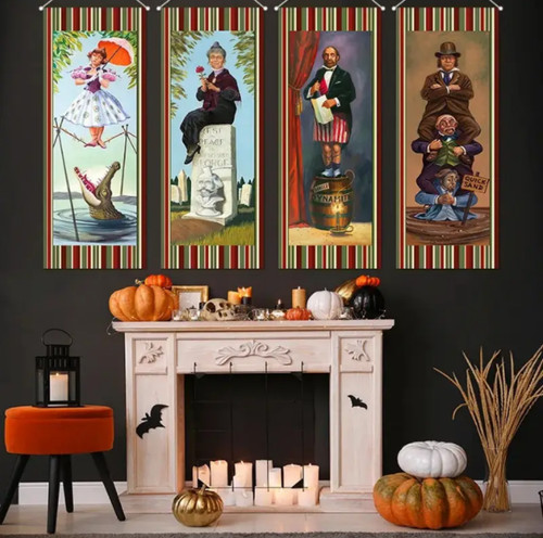 4pcs set haunted - 4pcs/set, mansion