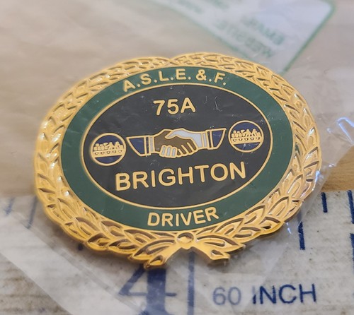 Brighton aslef enamel badge - enamel,