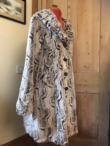 Faux chinchilla fur jacket - faux,