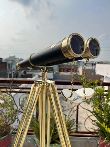 Handcrafted brass binocular - brass,