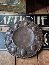 Original Antique vintage Arts and Crafts copper charger keswick 