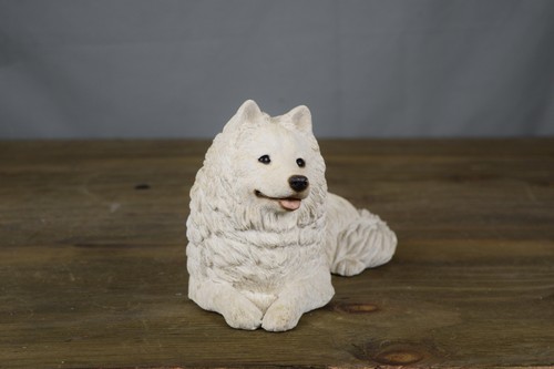 Vintage sandicast samoyed dog - vintage,