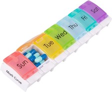 7Day Portable Weekly Pill Box