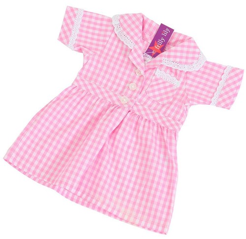Pink summer school dress for - school,