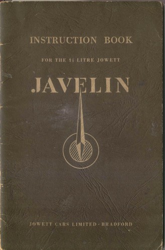 Jowett javelin instruction - jowett,