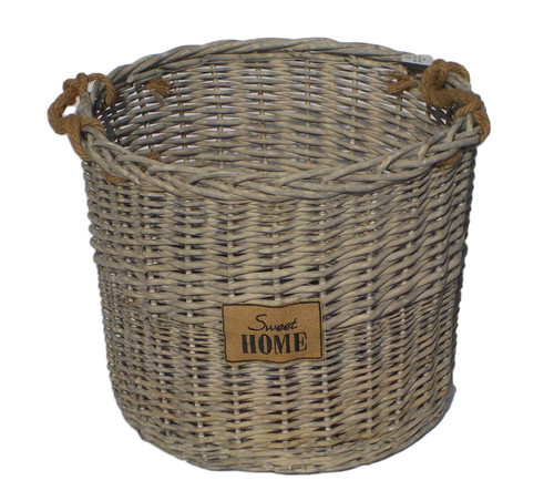 Grey wicker log - grey,