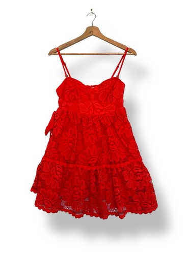 Anthropologie red lace mini - anthropologie,