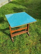 Vintage Folding Oak Side