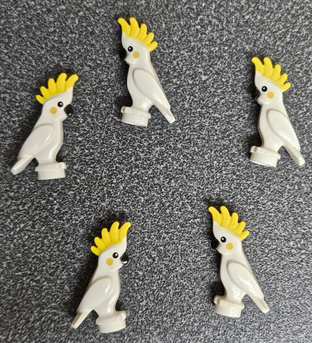 Lego parrots cockatoos - cockatoos,