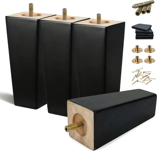 Black sofa legs - black, legs-furniture