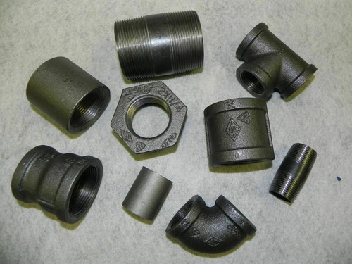 Black malleable iron pipe - black,