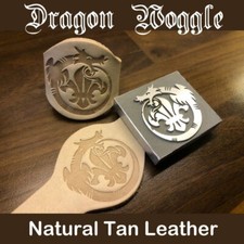 Dragon Natural Veg Tan Leather Scout Woggle