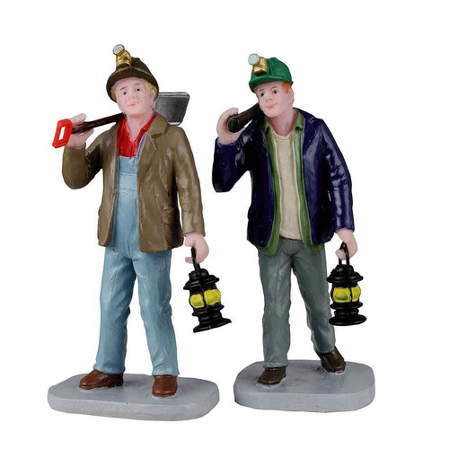 Lemax figurine miners set of - miners,