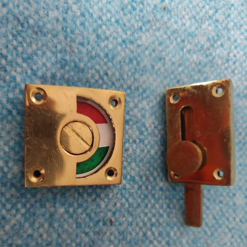 Vintage brass vacant - vacant, engaged