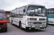 Orig Colour slide, Black & White, Leyland Leopard, FDF340L, Midland Red South
