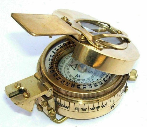 Brass compass nautical gift - compass,
