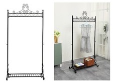 Vintage Clothes Rack Black