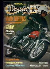 CLASSIC BIKE JUNE 1989 - MOTO GUZZI V7 TOURER TEST / TRIUMPH T120