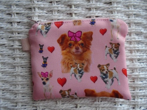 Chihuahua dog purse coins card - purse,