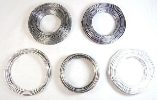 Aluminium craft wire jewellery - aluminium,