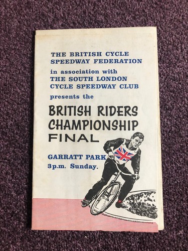 Cycle speedway programme