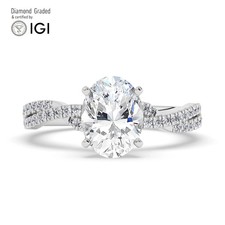 Oval Diamond Engagement Ring