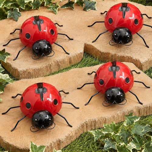 Set metal ladybug garden - set,