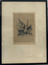 Marjorie C Bates Coloured Lithograph The Shambles York Signed (SHP)