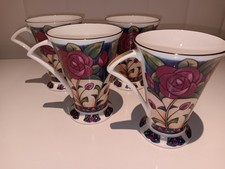 FOUR CATHEDRAL CHINA MUGS....REJECTS