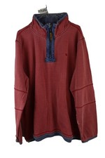 Fat face Mens Red Cotton 1/4