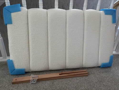 Single cream upholstered - single,