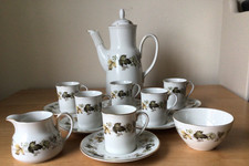 Royal Doulton, Larchmont - 15 piece Coffee Set - pot, cups, saucers, milk &sugar