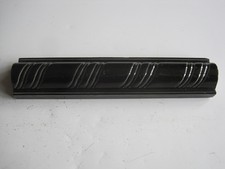 H & R JOHNSON /MINTON HOLLINS 6" X 1 1/4" VICTORIAN BLACK ROPE BORDER TILE MRB16