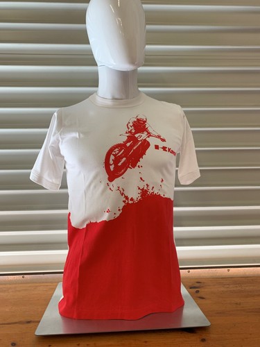 Kawasaki red white dirt - red, &