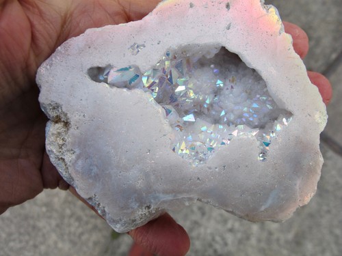 Angel aura geode quartz - aura,