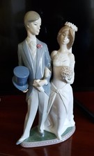 LOVELY VINTAGE LARGE LLADRO BRIDE & GROOM : WEDDING/ANNIVERSARY GIFT
